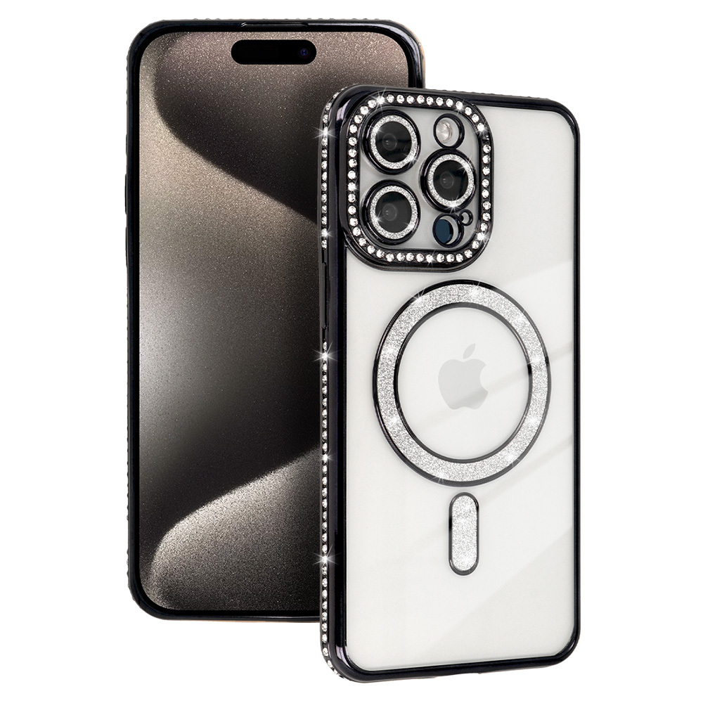 Bling Magsafe Ümbris jaoks Iphone 15 must