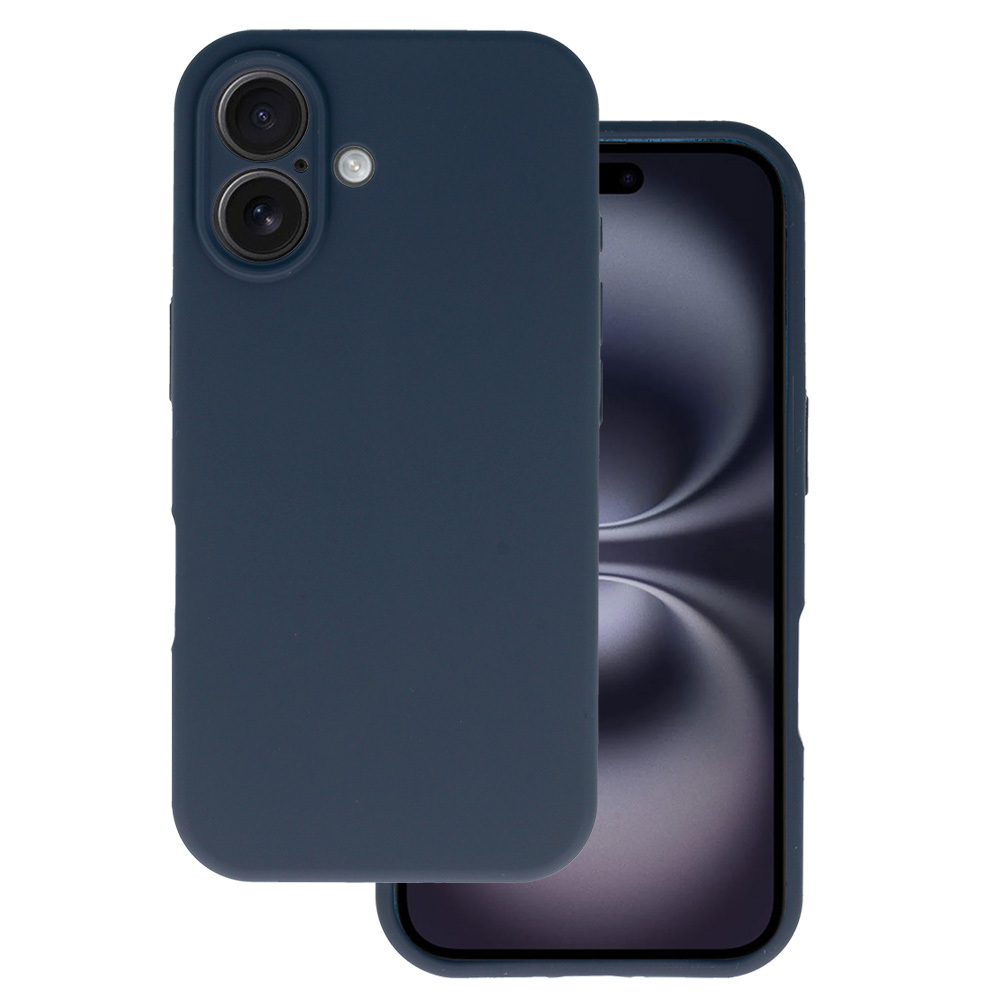 Silicone Lite Ümbris jaoks Iphone 16 tumesinine