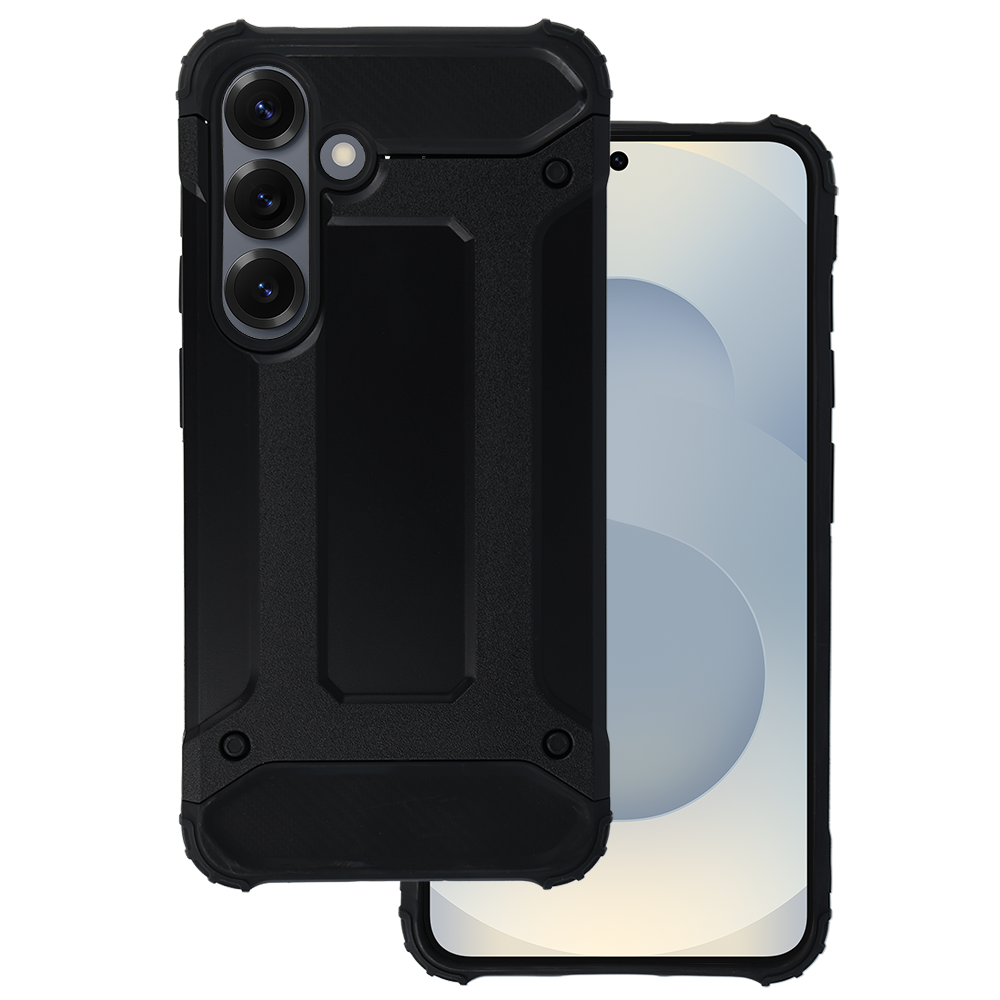 Armor Carbon Ümbris jaoks Samsung Galaxy S25 Must