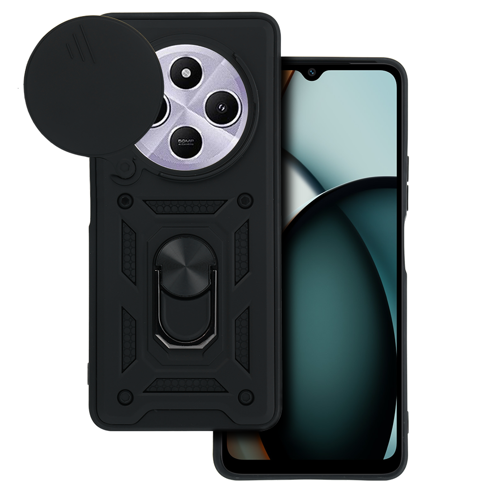 Slide Camera Armor Ümbris jaoks Xiaomi Redmi A4 Must