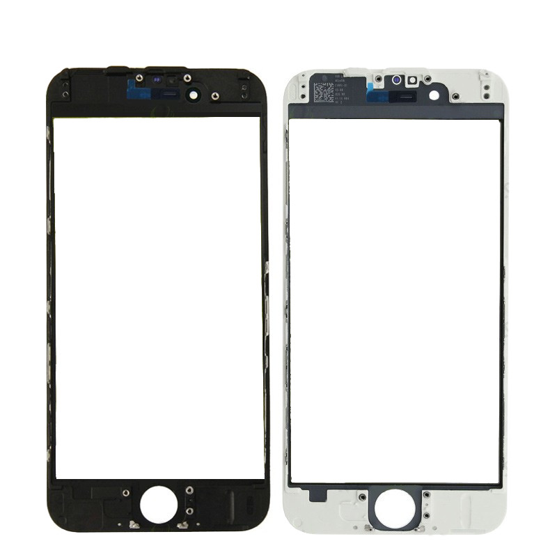 LCD screen glass Apple iPhone 6 with frame and OCA valge V3
