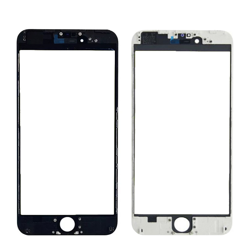 LCD screen glass Apple iPhone 6 Plus with frame and OCA valge V3