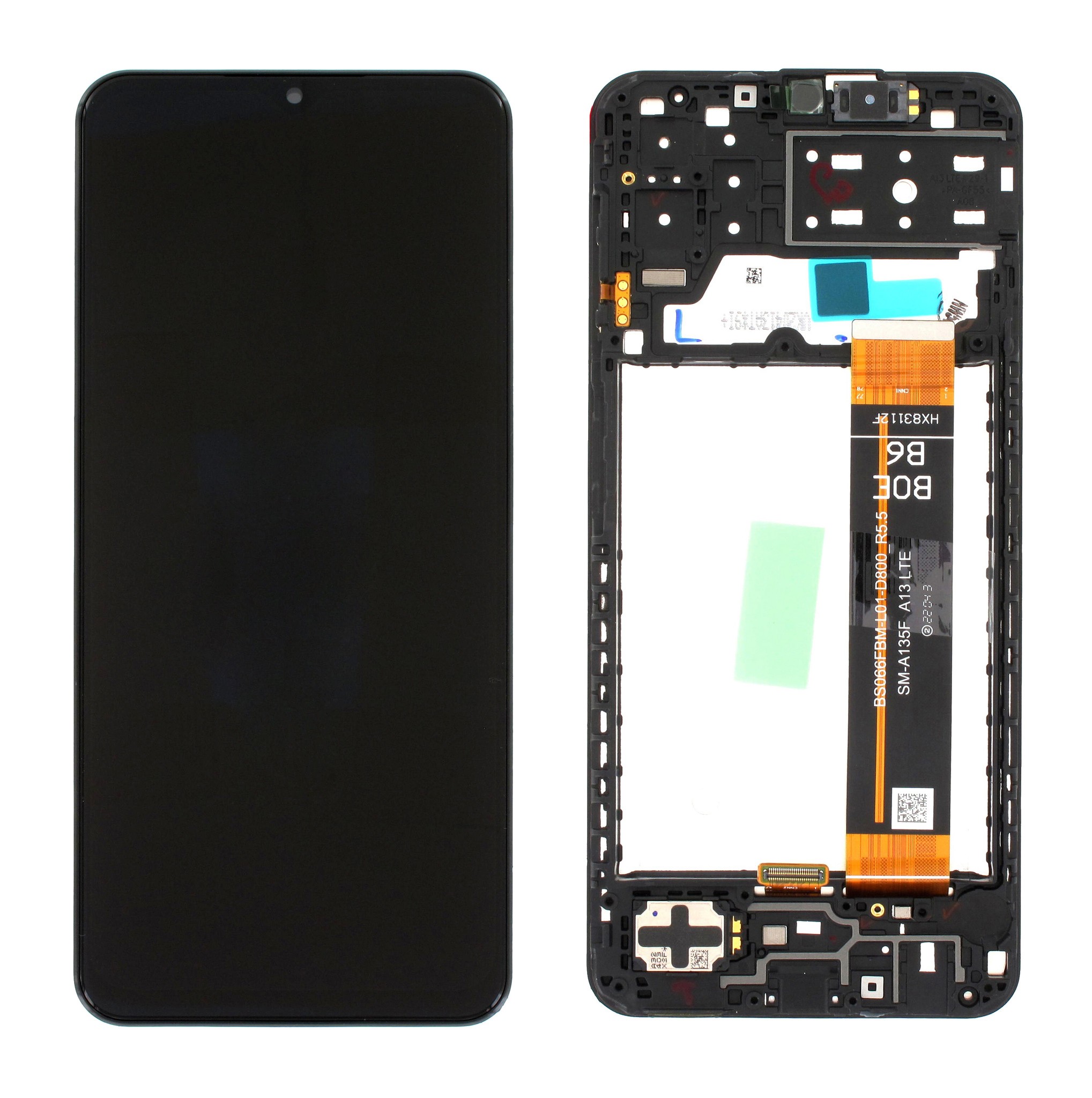 LCD screen Samsung A135 A13 4G with touch screen and frame original Must (service pack)
