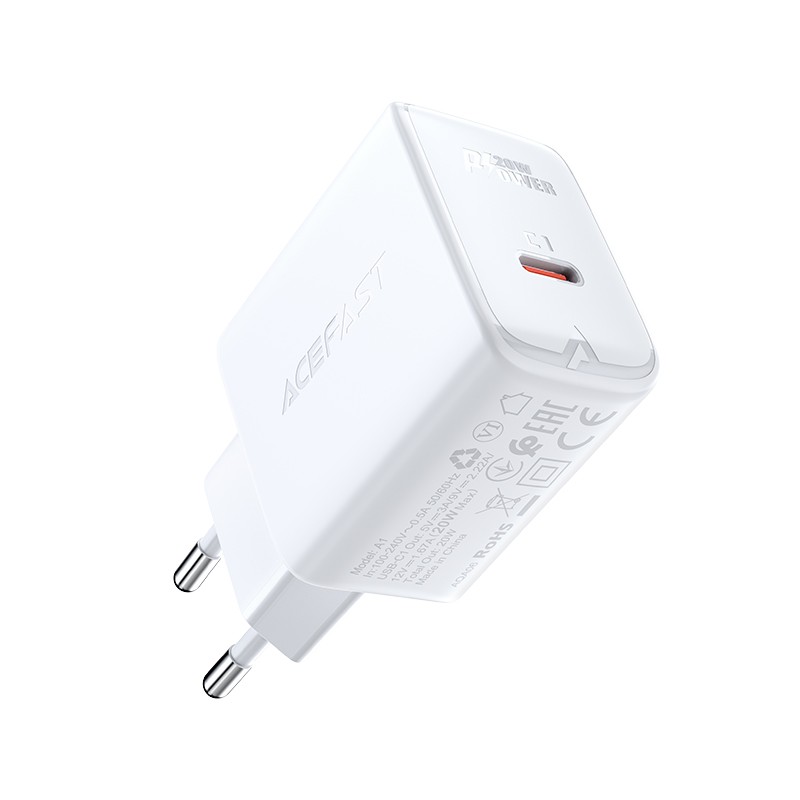 Laadija Acefast A1 20W USB-C valge