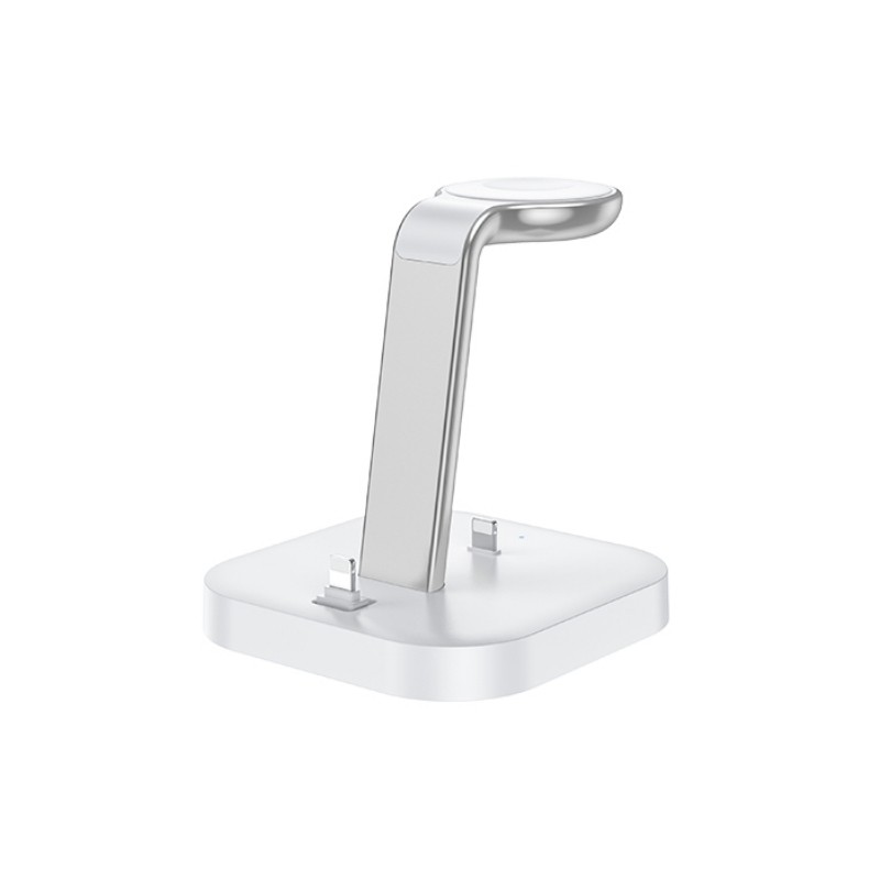 Wireless laadija Hoco CW43 Graceful 3-in-1 valge