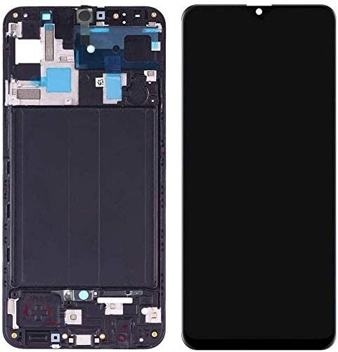 LCD ekraan Samsung A505 A50 koos touch ekraan and frame must OLED (real size)