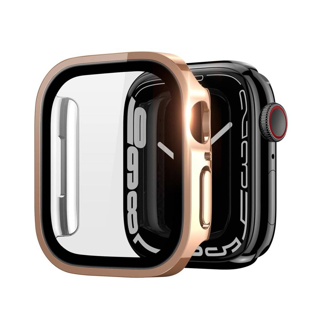 Karastatud klaas ümbris Dux Ducis Hamo Apple Watch 44mm roosa