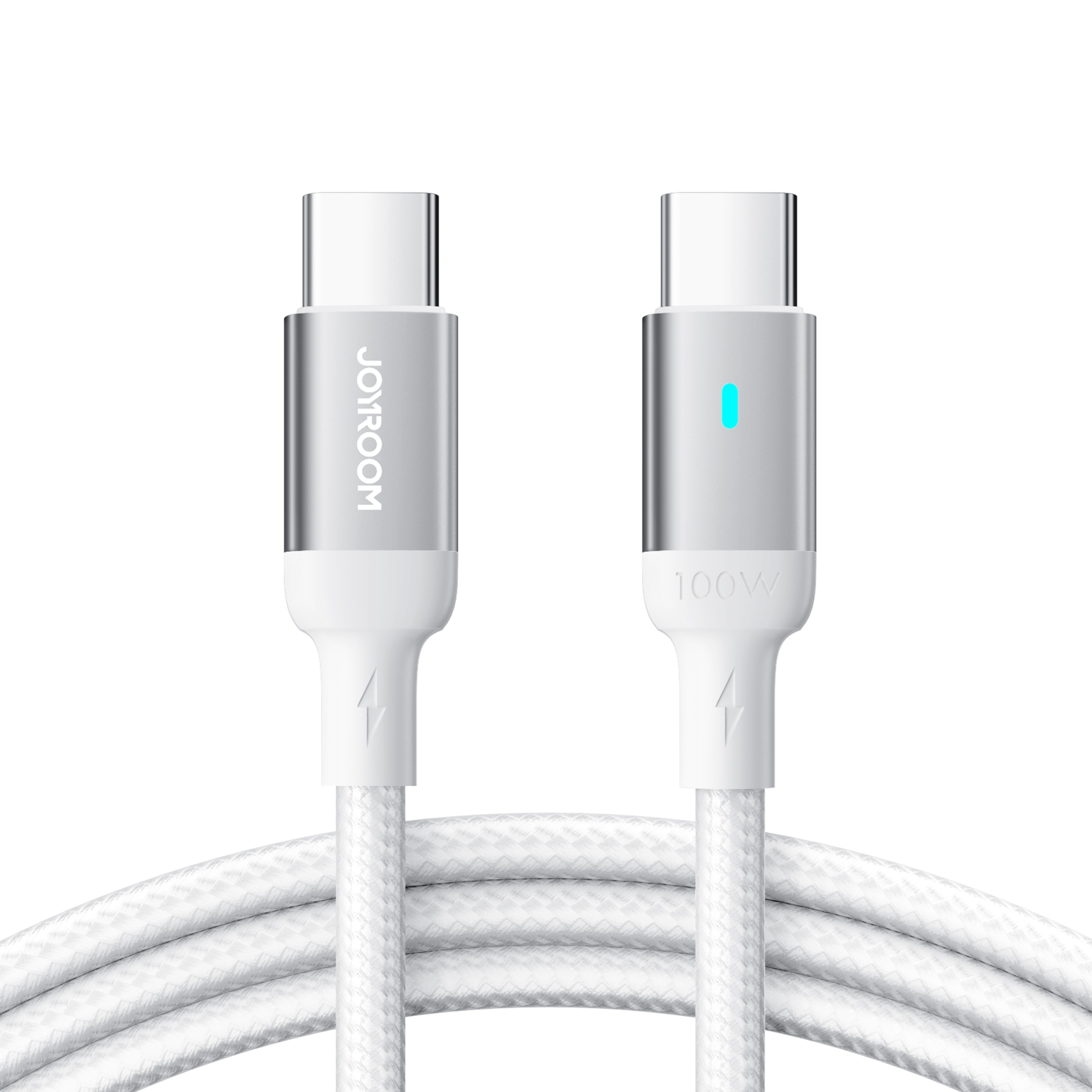 USB kaabel Joyroom S-CC100A10 Type-C to Type-C 100W 1.2m valge