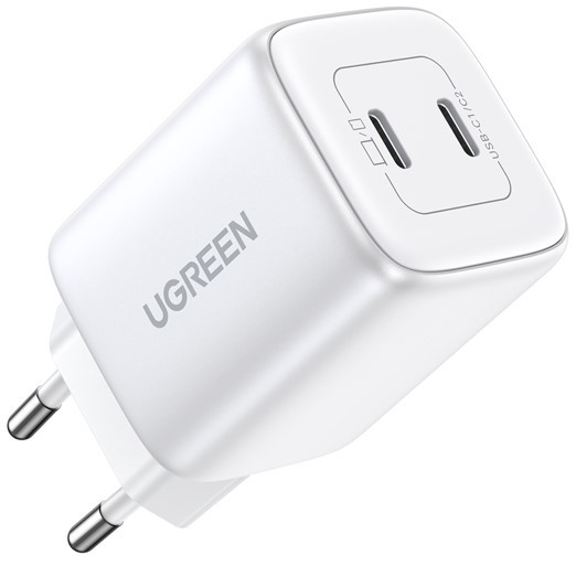 Laadija Ugreen CD294 45W GaN 2xUSB-C valge