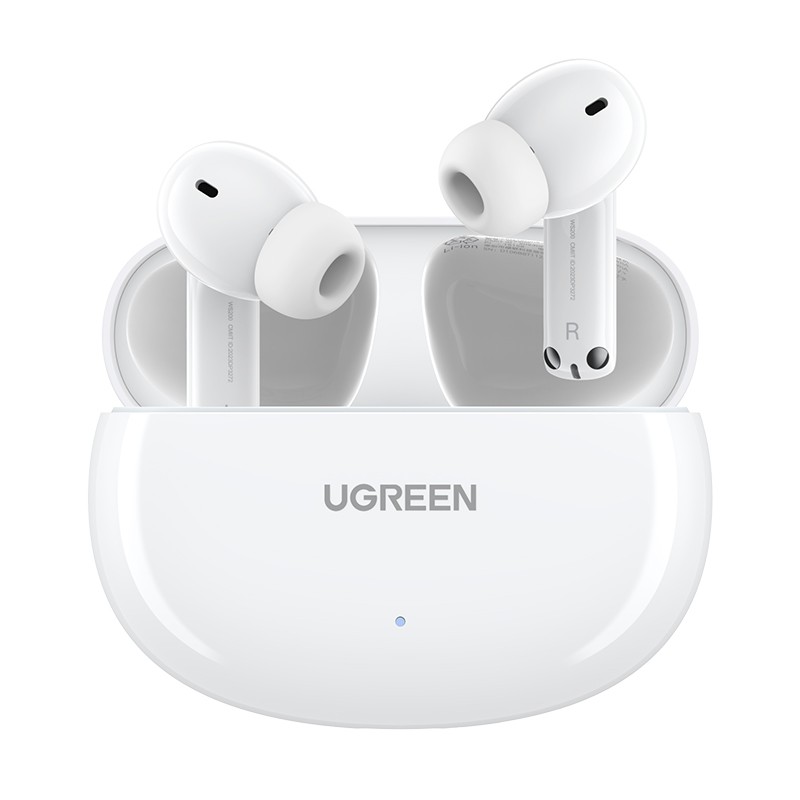 Wireless headphones Ugreen WS200 HiTune T6 Active Noise-Cancelling Earbuds valge