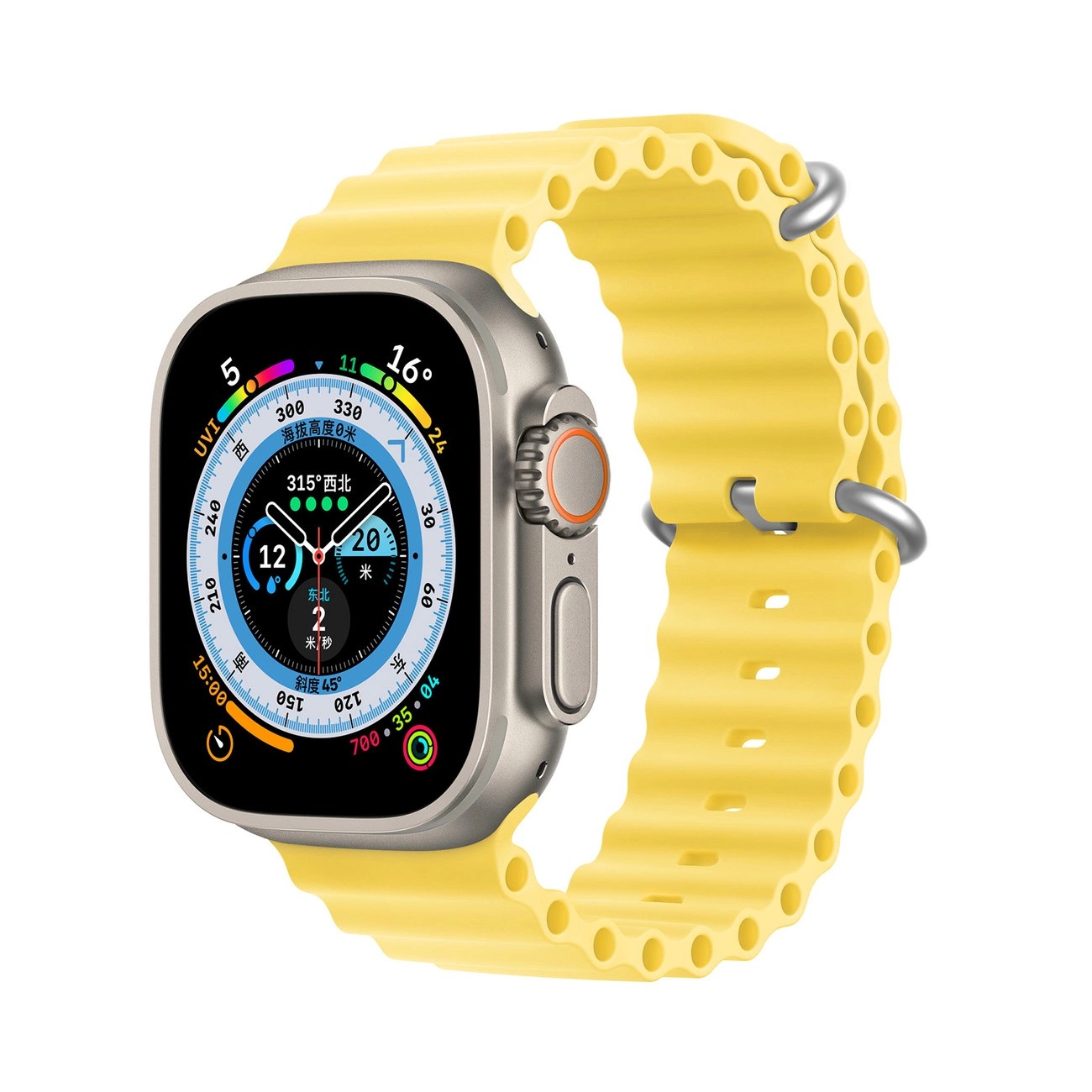 Strap Dux Ducis OceanWave Series Apple Watch 38/40/41mm kollane