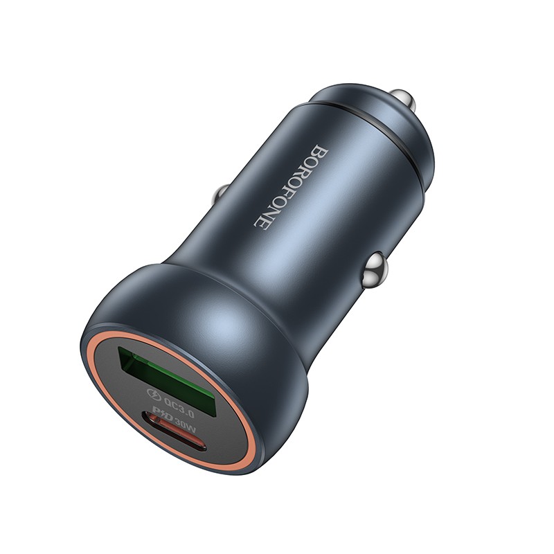 Car laadija Borofone BZ32A USB-C/USB-A 30W hall