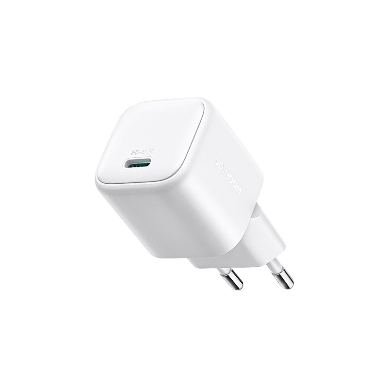 Joyroom JR-TCG15 Mini 30W GaN USB-C Wall Laadija - valge