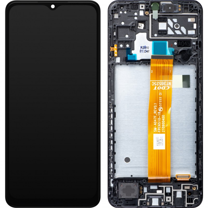 LCD screen Samsung A047 A04s with touch screen and frame original Must (service pack)