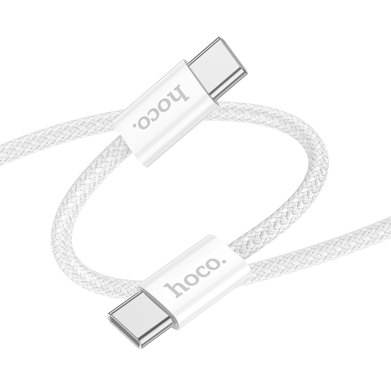 USB kaabel Hoco X104 60W USB-C to USB-C 2.0m valge