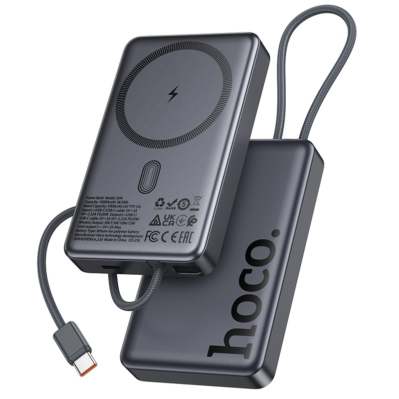 External battery Akupank Hoco Q44 20W Magnetic 10000mAh must
