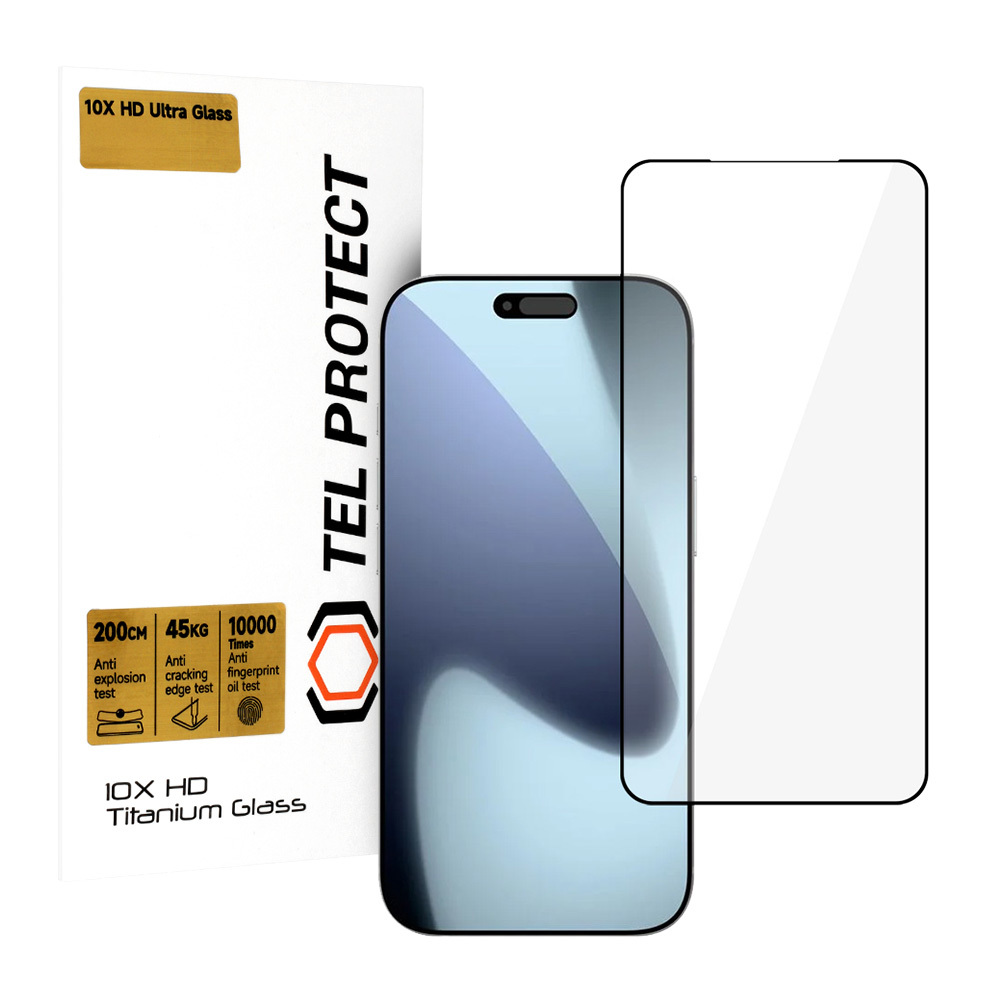 Karastatud klaas Tel Protect 10X HD Titanium jaoks Iphone 17 Pro (envelope)