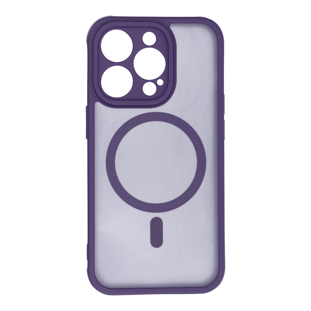 FULL MATTE MAG COVER ümbris compatible with MagSafe jaoks IPHONE 14 Pro purple