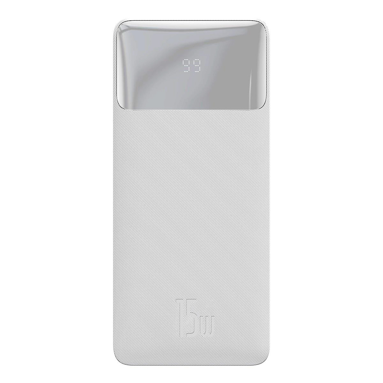 Baseus Bipow powerbank with display 10000mAh 15W (Overseas Edition) White