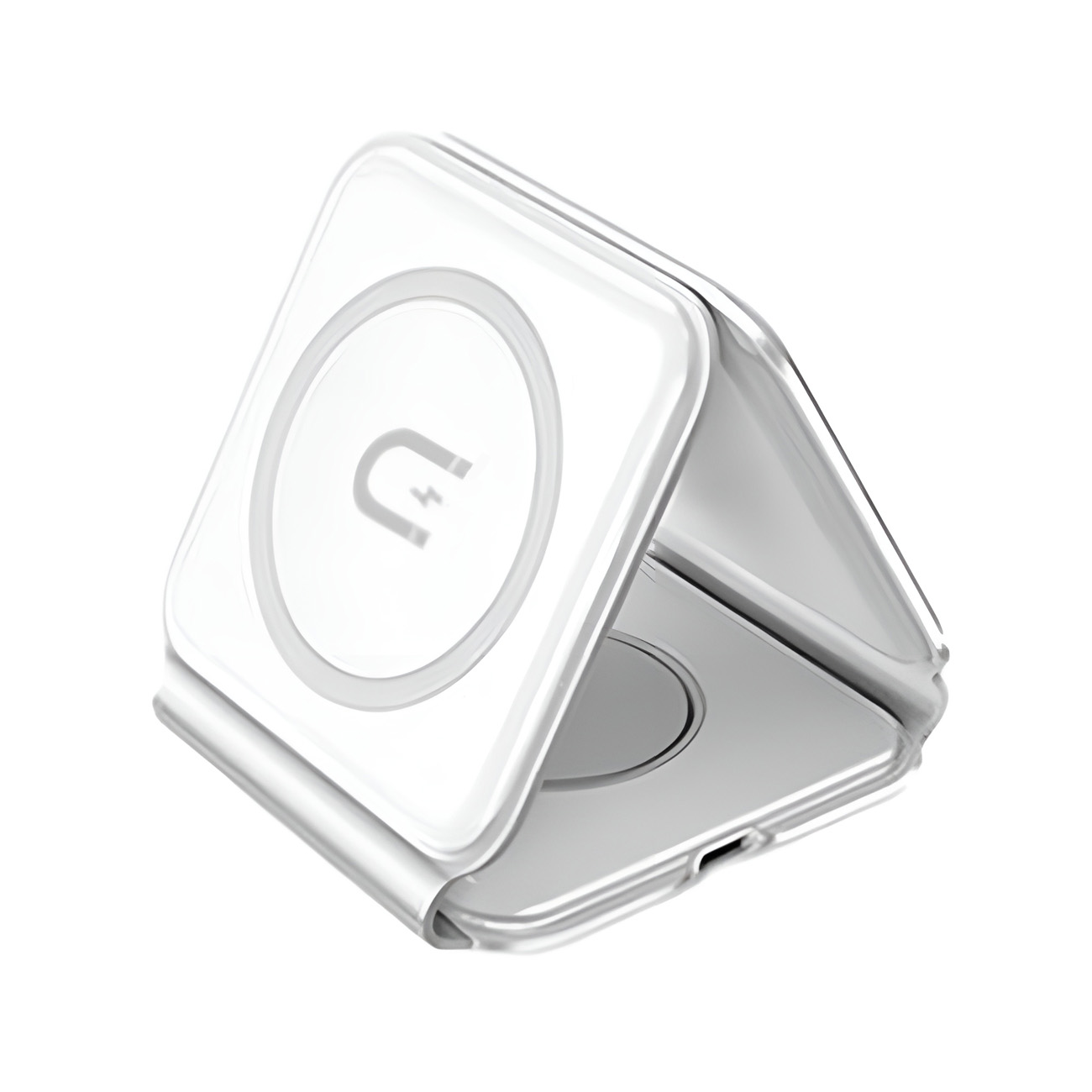 Dudao A11N 15W 3in1 Inductive Laadija - valge + USB-C / USB-C Kaabel