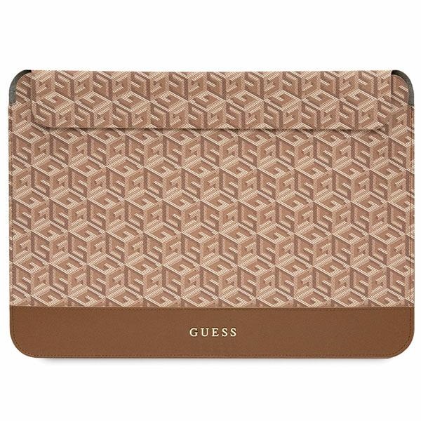 Guess GCube Stripes ümbris jaoks a 14" laptop - brown