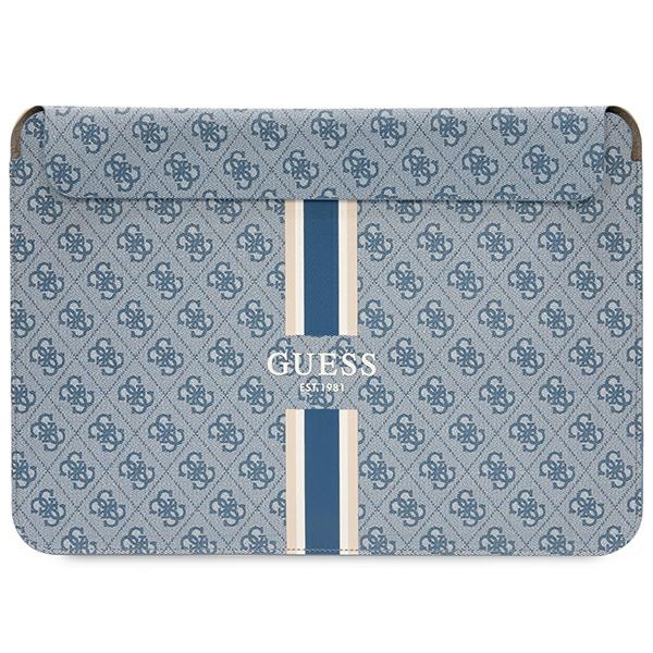 Guess 4G Printed Stripes cover jaoks a 14" laptop - sinine