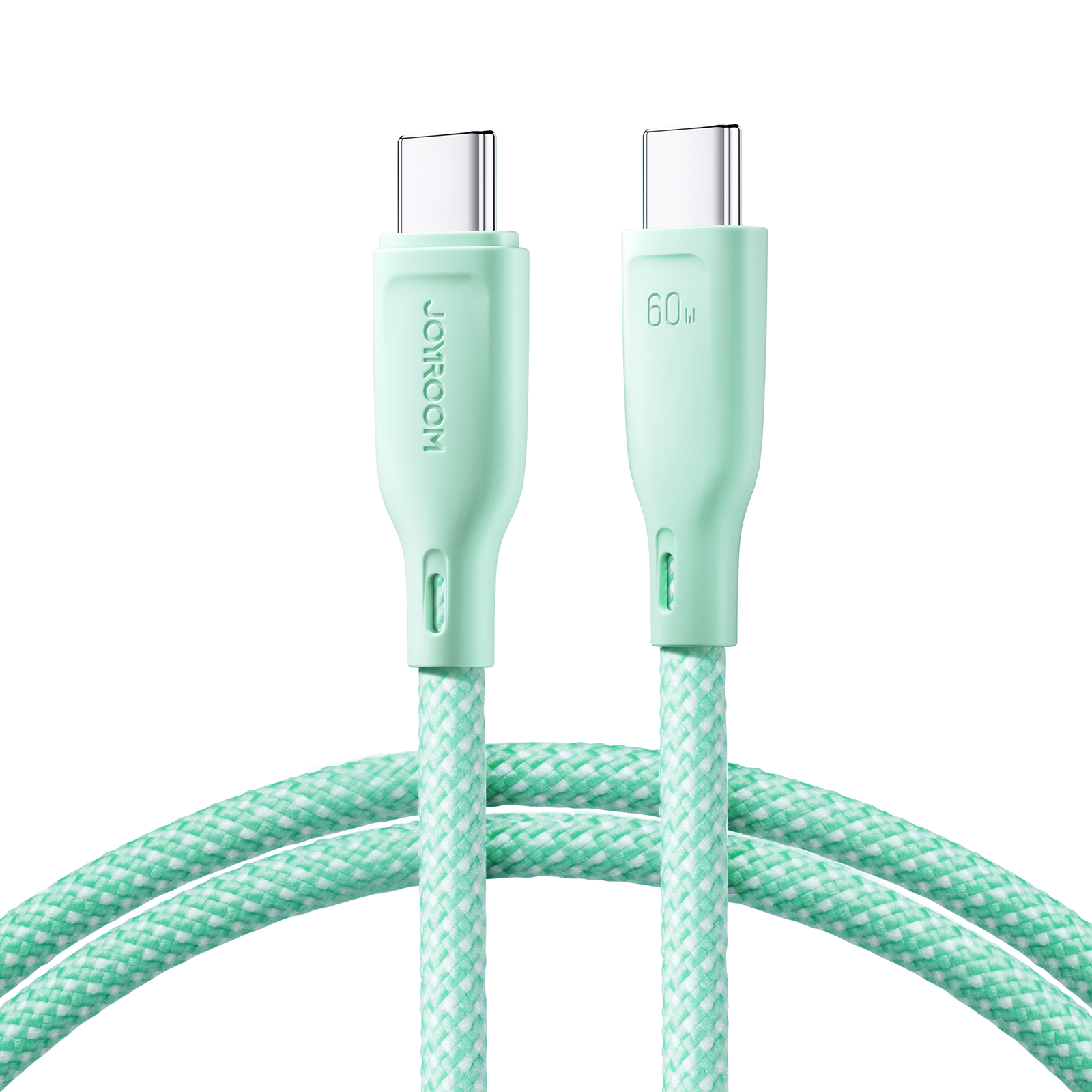 Joyroom Multi-Color Series S-A34 USB-C / USB-C PD 60W kaabel 1m - roheline