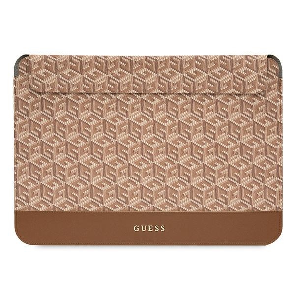 Guess GCube Stripes ümbris jaoks a 16" laptop - brown
