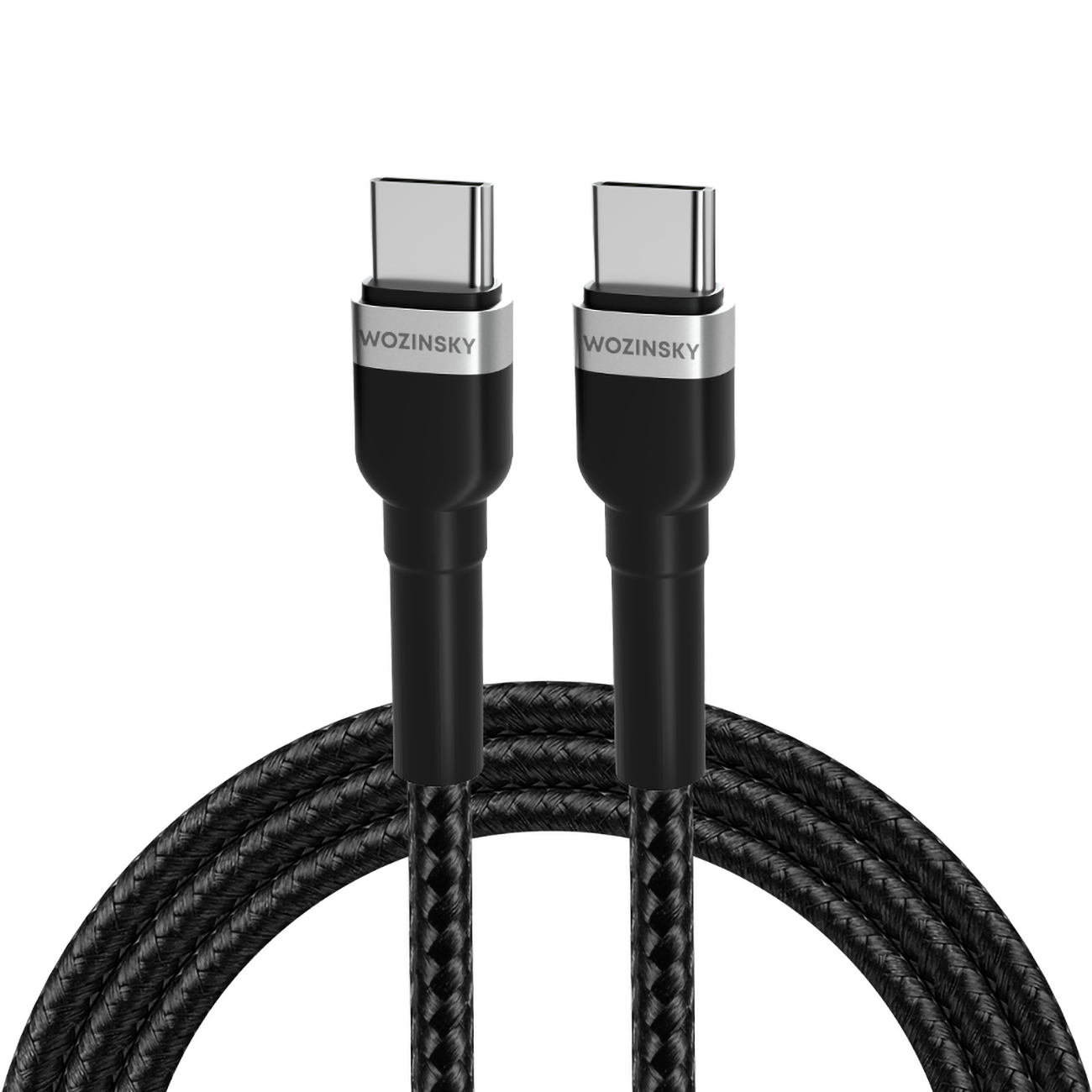 Wozinsky WNBCC1 USB-C / USB-C PD 65W kaabel 1 m - must