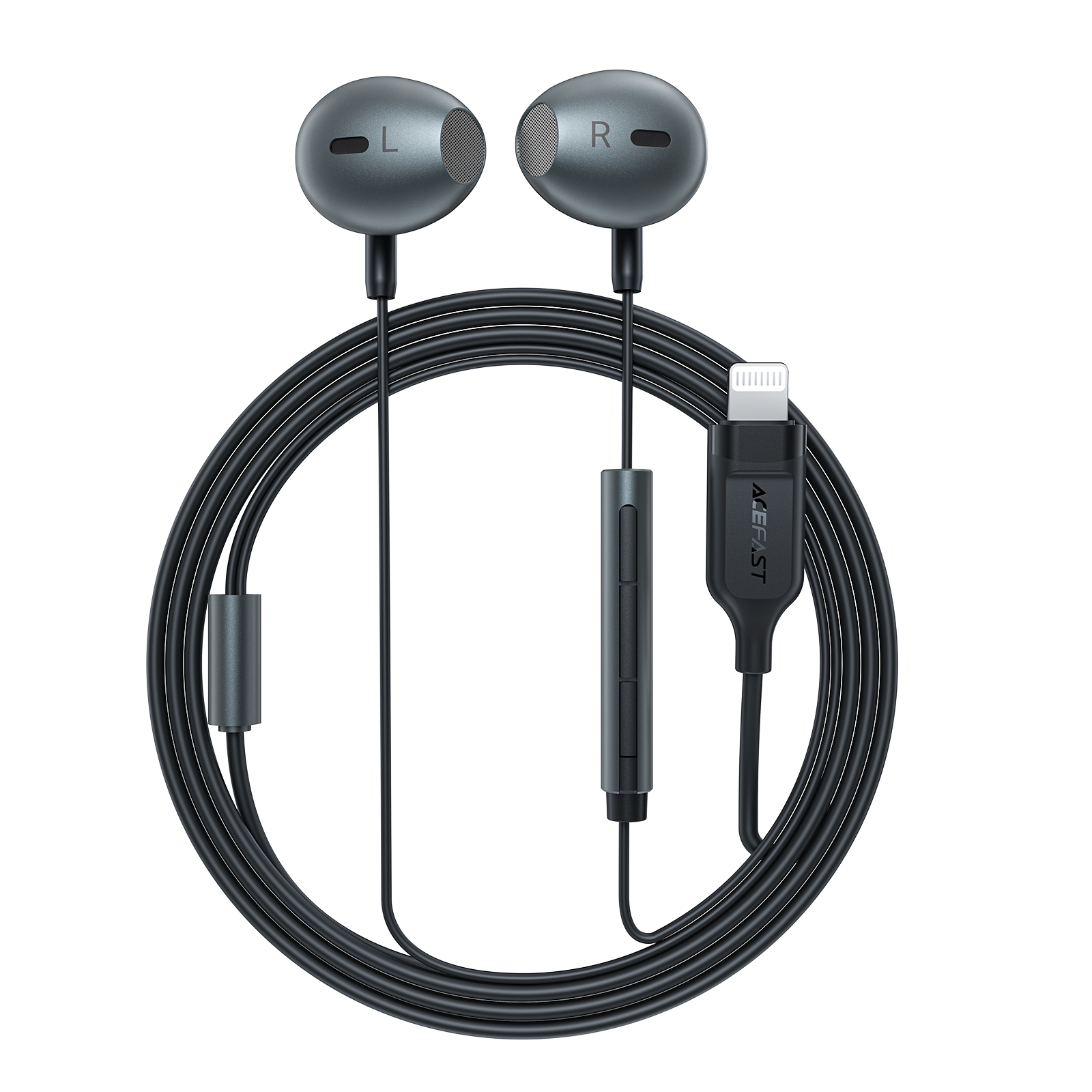 Acefast L1 in-ear kõrvaklapid with Lightning connector, microphone and remote control 1.2 m - must