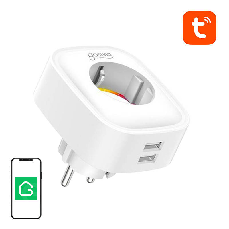 Nutikas plug WiFi Gosund SP112 2xUSB, 16A, Tuya