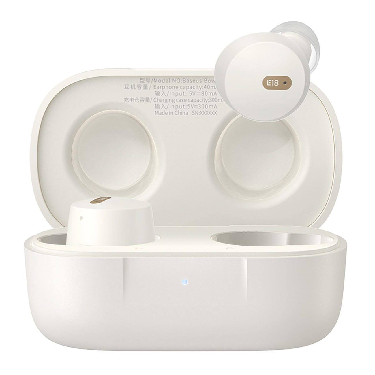 Earphones TWS Baseus Bowie E18 (valge)