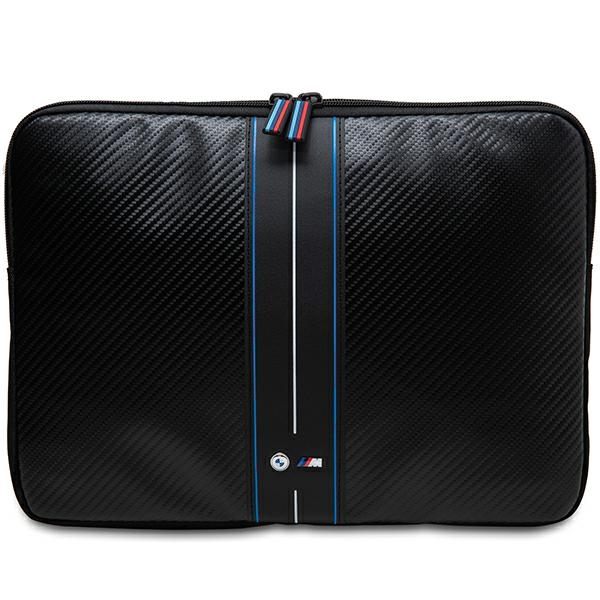 BMW Carbon & sinine Stripe ümbris jaoks a 16" laptop - must