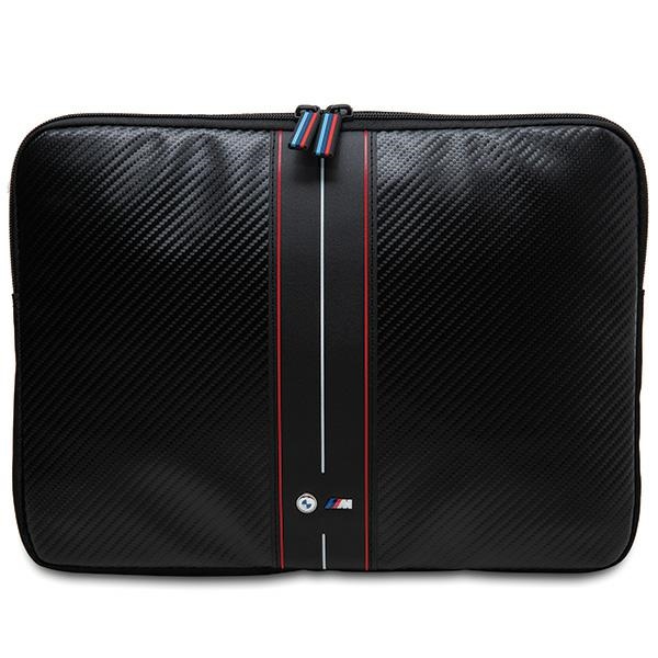 BMW Carbon & punane Stripe ümbris jaoks a 16" laptop - must