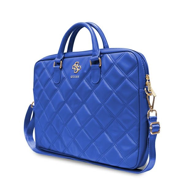Guess Quilted 4G kott jaoks a 16" laptop - sinine