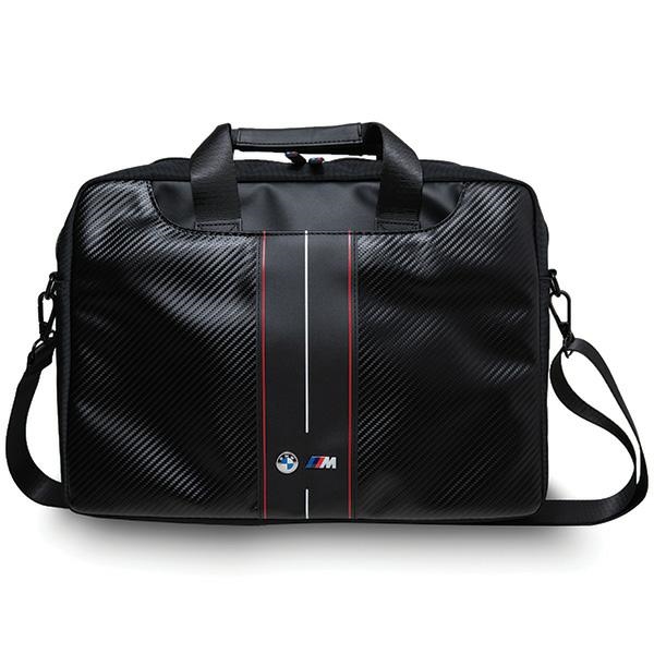 BMW Carbon & punane Stripes kott jaoks a 16" laptop - must