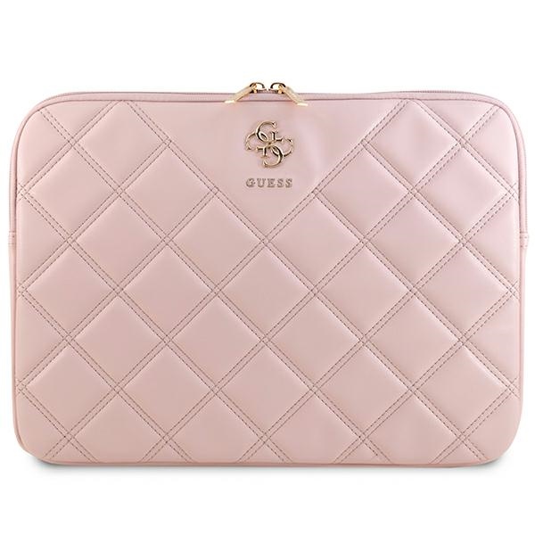 Guess Quilted 4G ümbris jaoks a 14" laptop - roosa