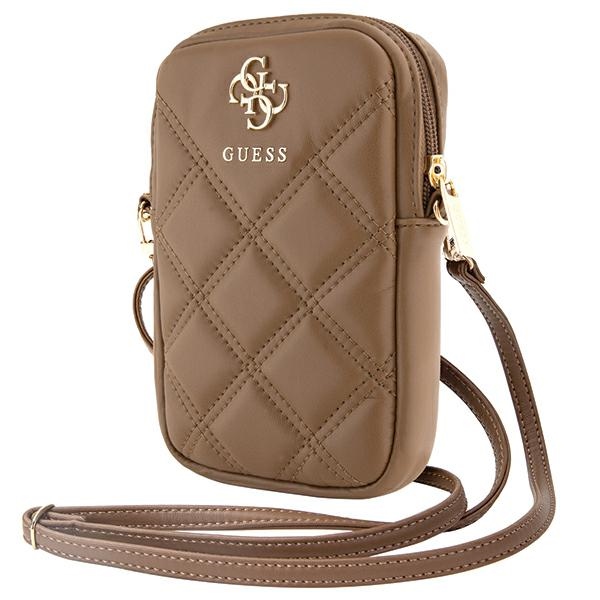 Guess Zip Quilted 4G kott - brown