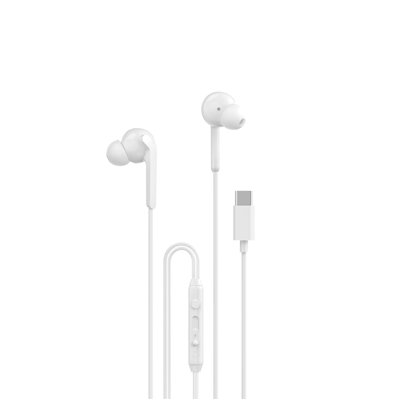 Dudao X3C+ Wired USB-C In-Ear Kõrvaklapid 1.2m - Valge