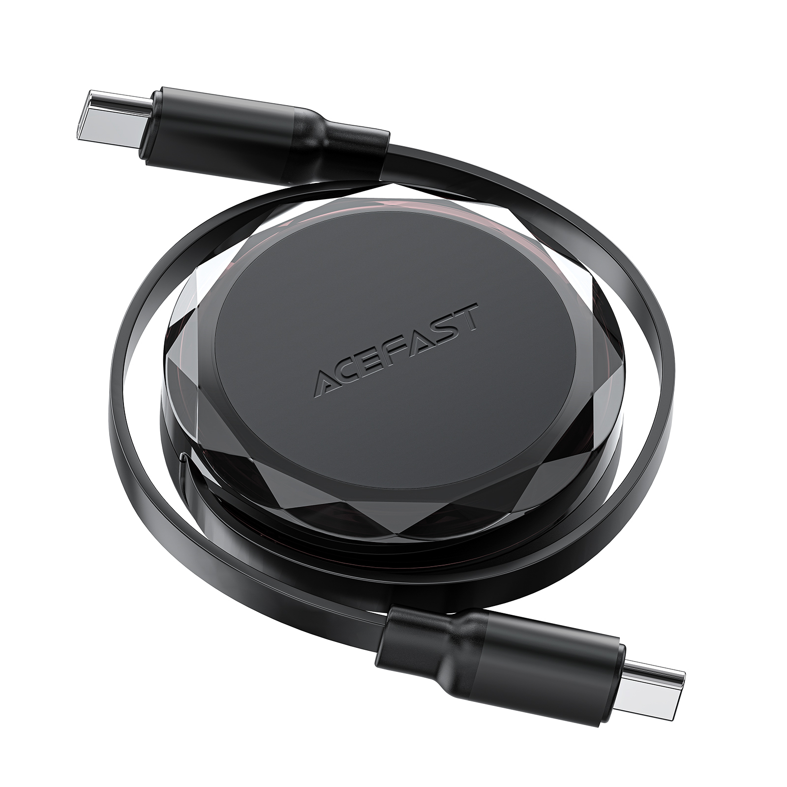Acefast C13-03 USB-C - USB-C 60W Kaabel Retractable - must