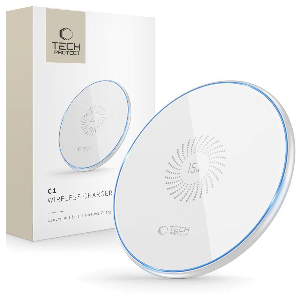 Tech-Protect QI15W-C1 induktiivne laadija 15W - valge