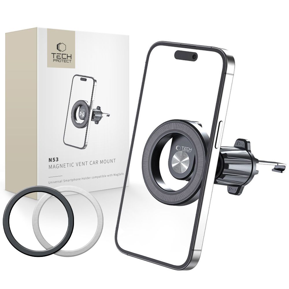 Tech-Protect N53 Car Phone Hoidja koos MagSafe jaoks Air Vent - must