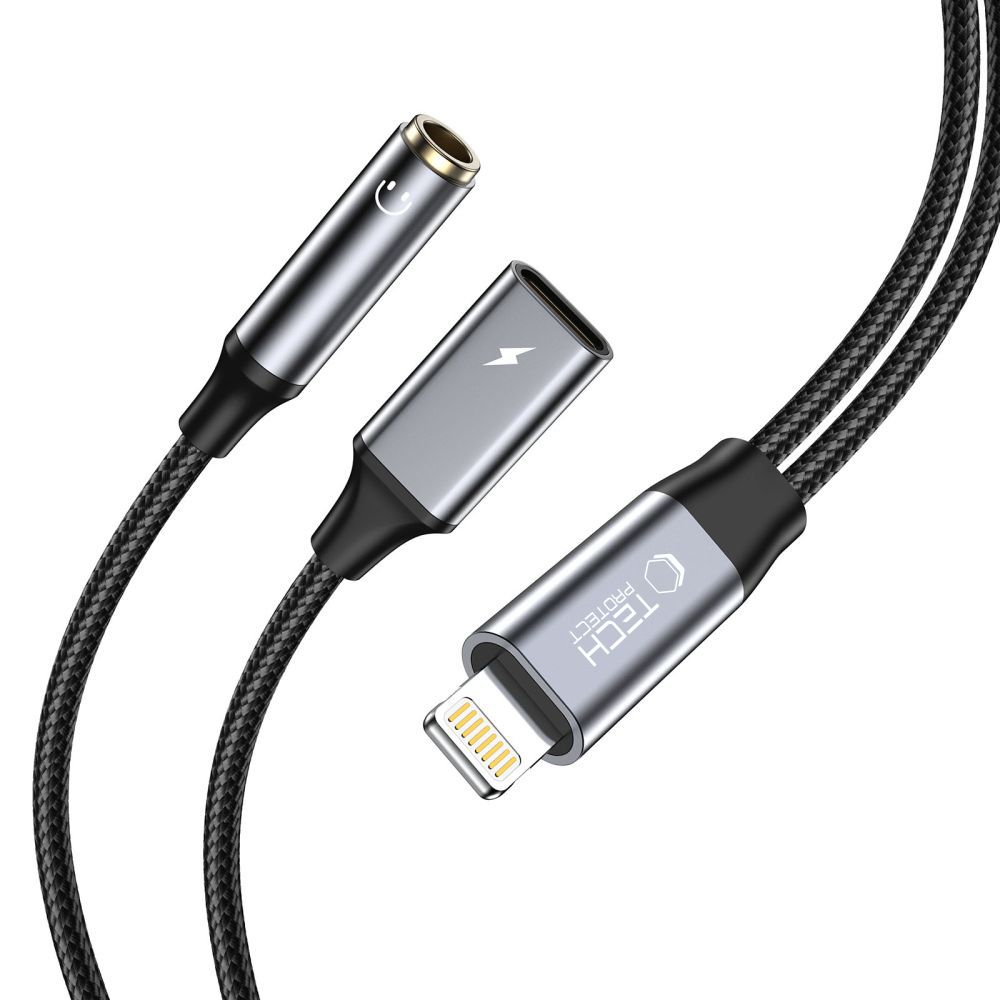 Tech-Protect UltraBoost Lightning (male) / mini jack 3.5mm (female) - Lightning (female) - must