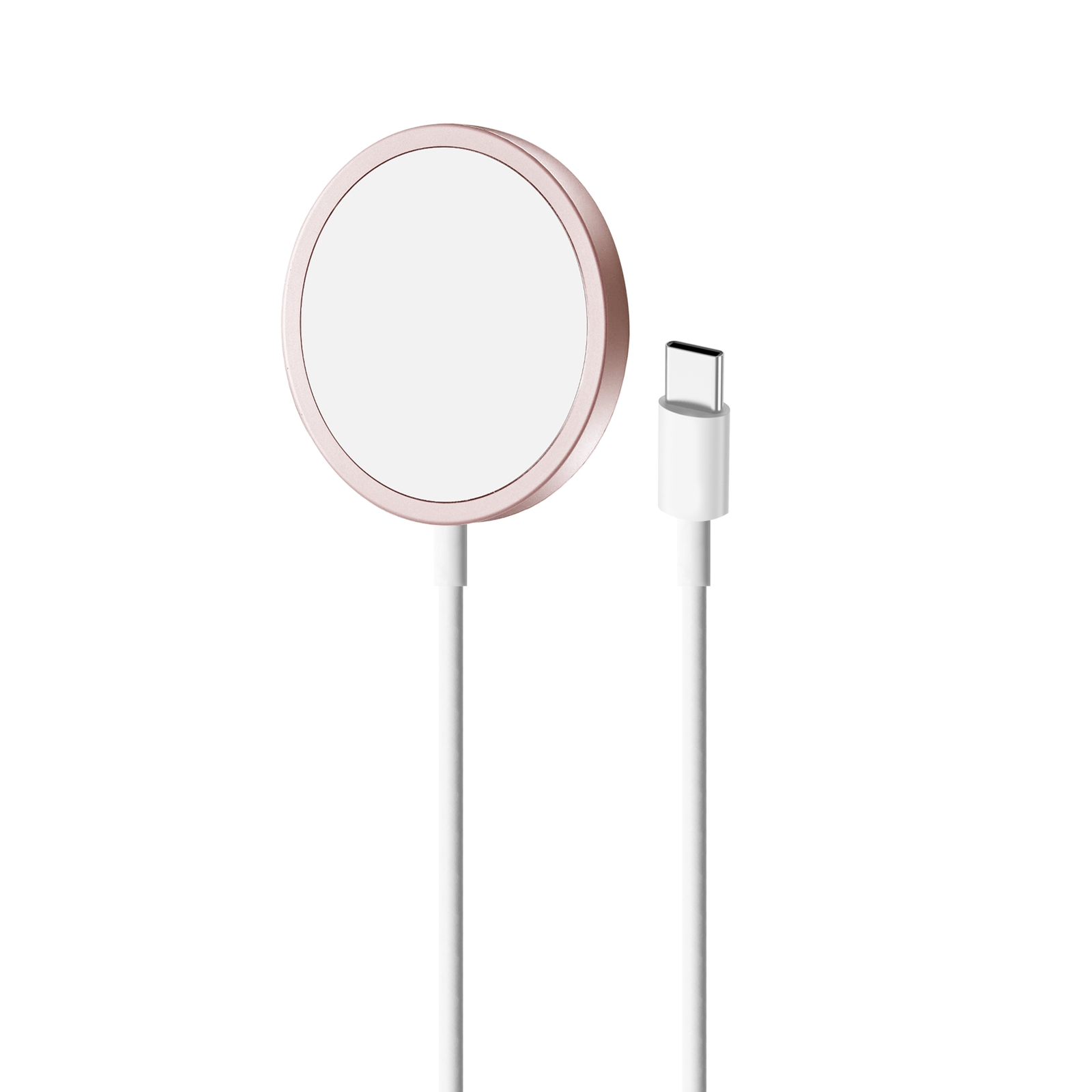 Puro Magnetic Wireless Induction Charging Station USB-C, MagSafe compatible, 1m, roosa