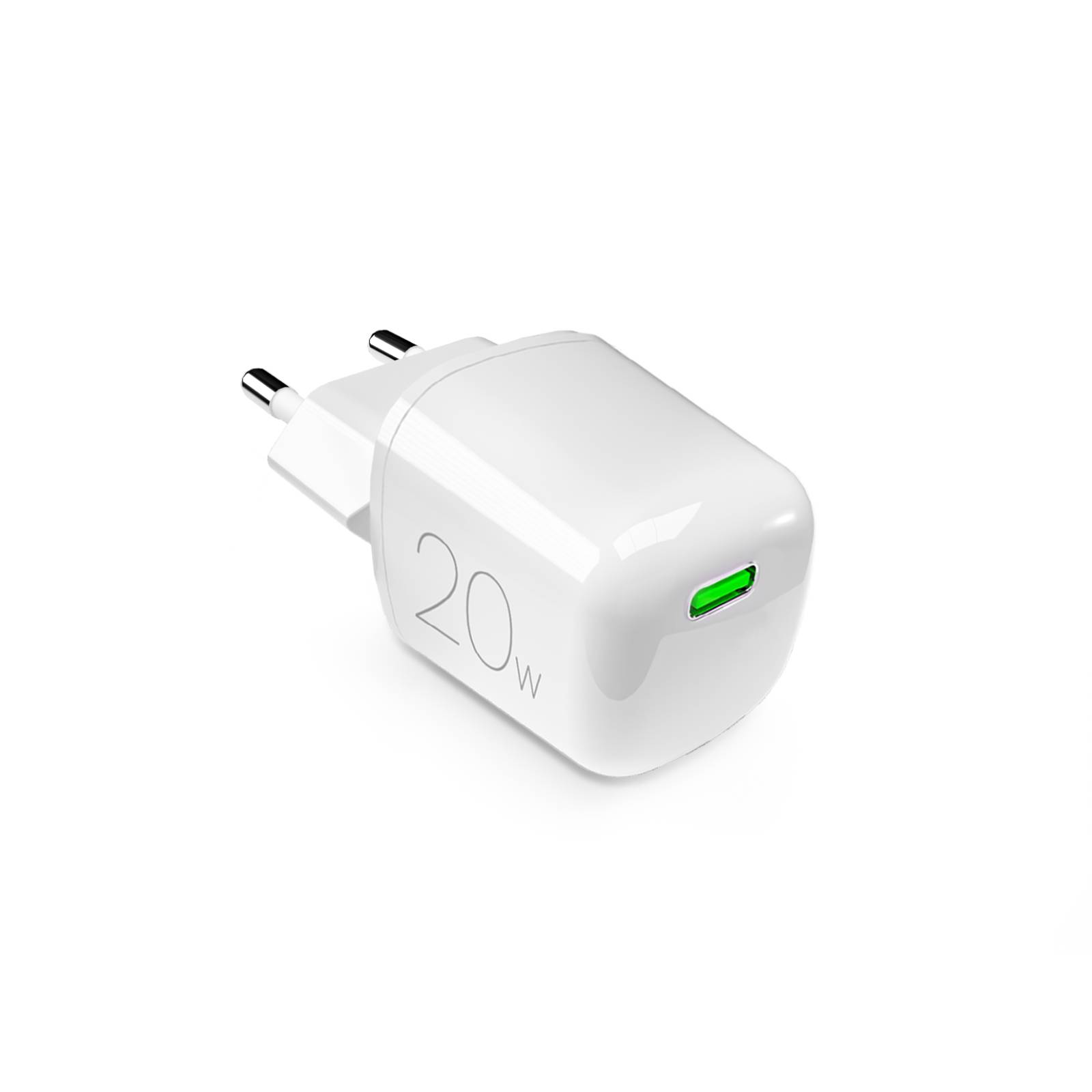 Puro 20W GaN USB-C Wall Laadija - valge
