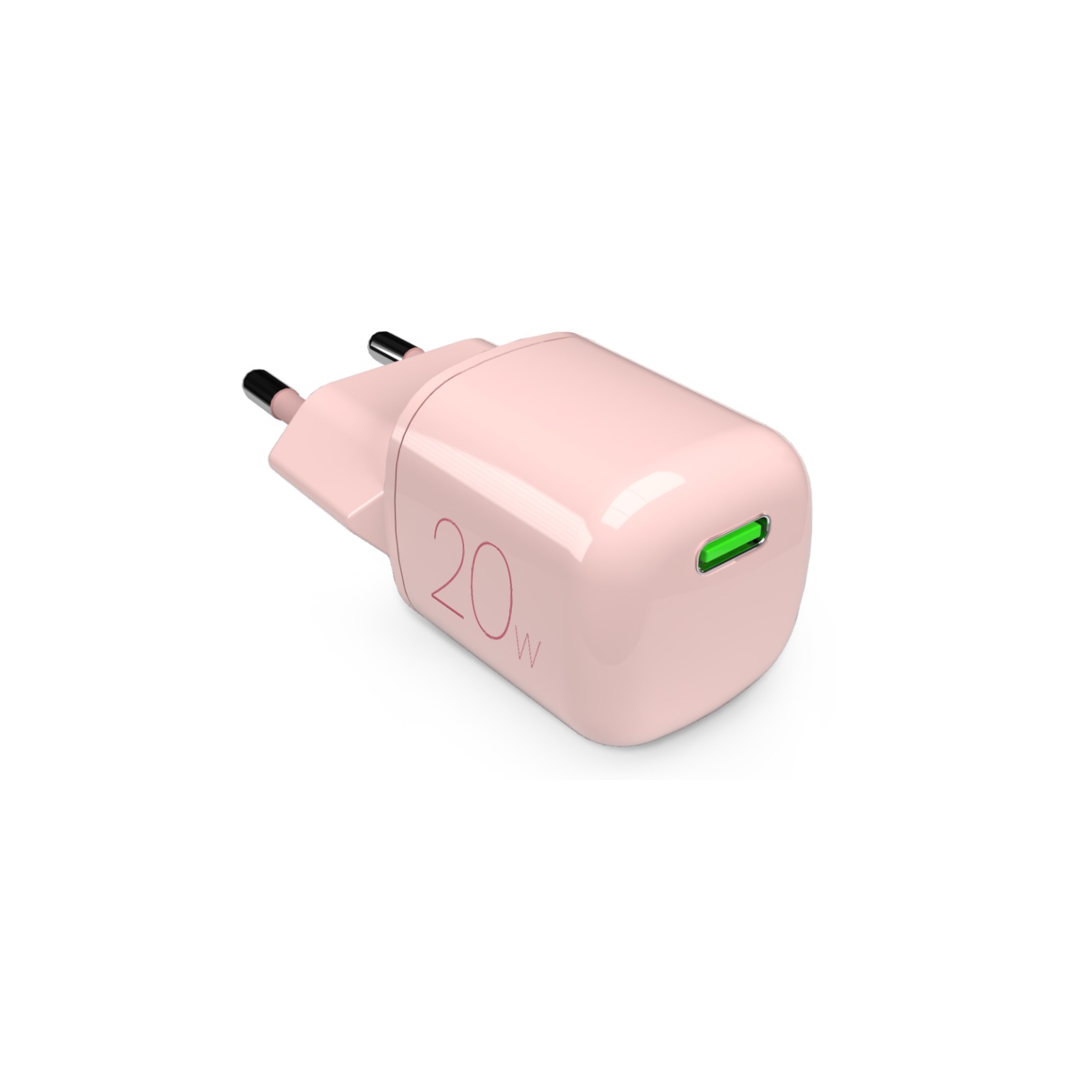 Puro 20W GaN USB-C Wall Laadija - roosa
