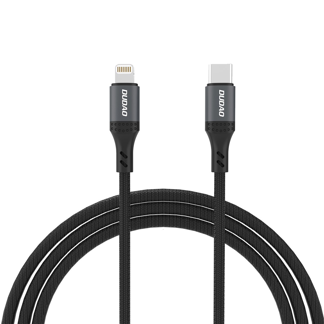 Dudao L3CL USB-C - Lightning 30W Braided Kaabel 1.2m - must