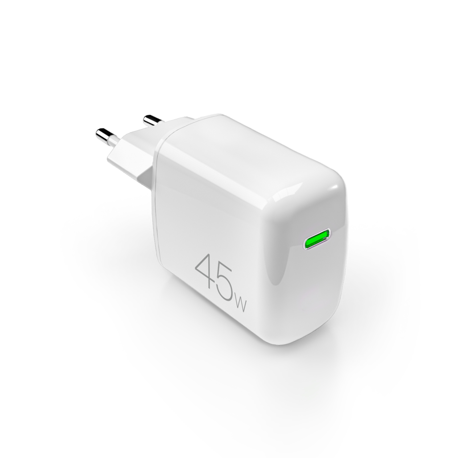 Puro Super Mini 45W PD GaN USB-C Wall Laadija - valge