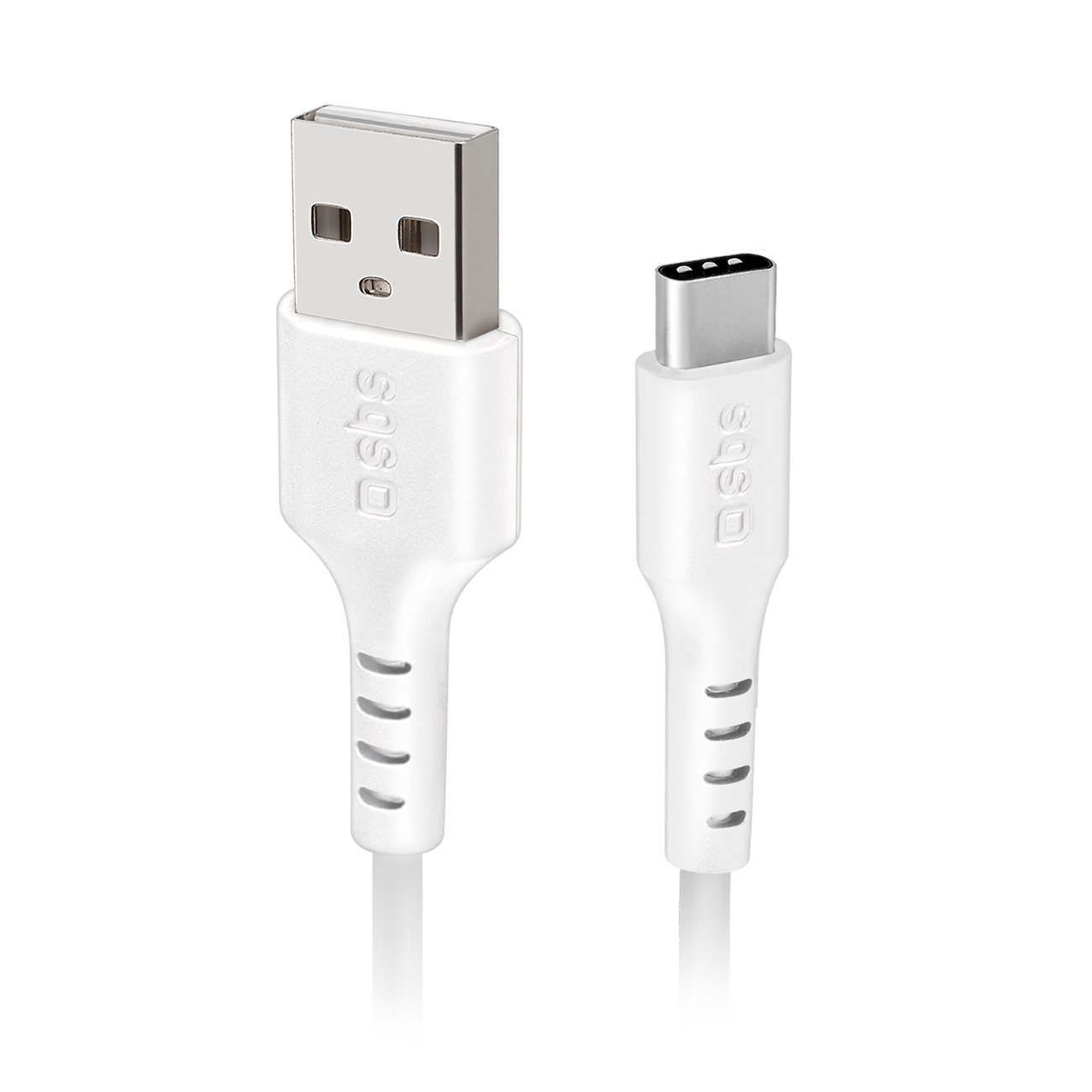SBS TECABLEMICROC15W USB-A - USB-C Kaabel 1.5m - valge