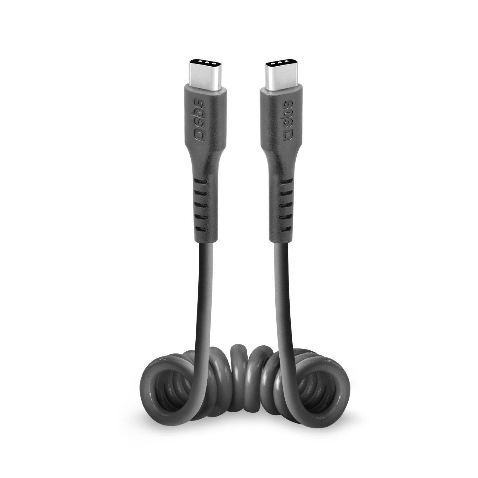 SBS TECABLETYPCCSK USB-C спиральный кабель - USB-C 0.5m - черный